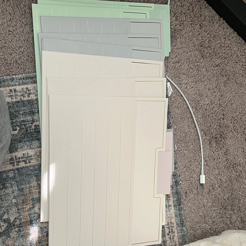 U Brands Paper Folder 9ct File Folders with Pockets Soft Pastels for Home Office